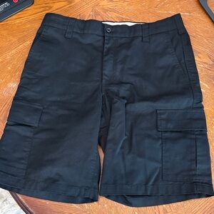 Classic Black Cargo Shorts for Men